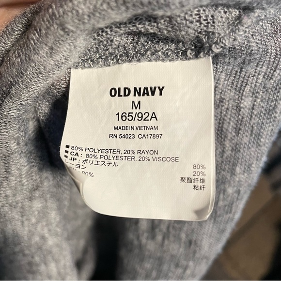 ⭐️4 for $10⭐️Heathered Grey Light Sweater.  Oversized V Neck Sweater. - Picture 8 of 9